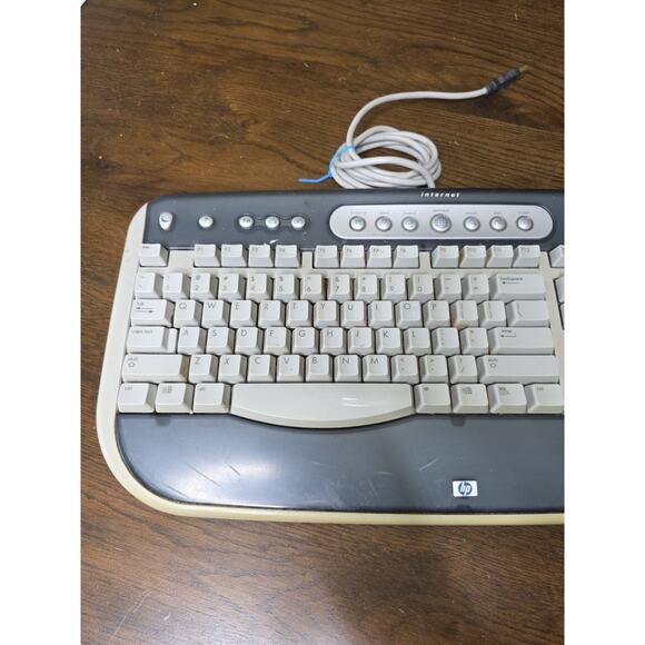 HP 5308 USB Keyboard Wired w Multimedia Buttons VTG Original-Works! - Picture 4 of 16